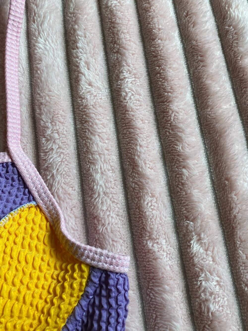 Pastel Patchwork Bikini Top